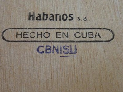 Mã hóa hộp xì gà Cuba - Mã sản xuất