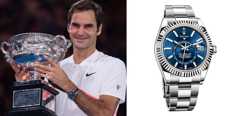 5 mẫu Rolex danh giá từng đồng hành cùng huyền thoại Roger Federer