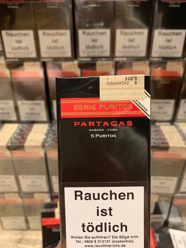 Xì gà Partagas Puritos - Hộp 5 điếu